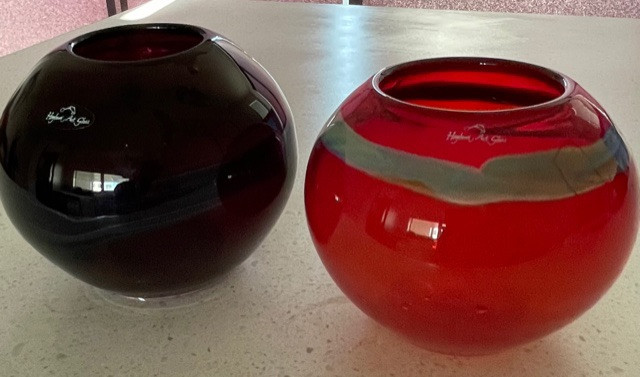  Glass bowls - Hogland Art Glass