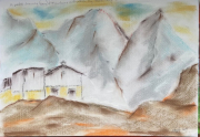 blue mountain range