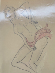 boy with orange towel
