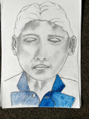 boy with blue shirt 