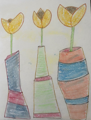3 x yellow flowers