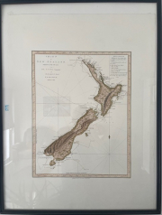 James Cook map NZ 1770 +