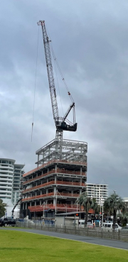 building & crane