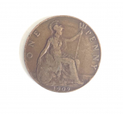 one penny 1909