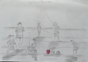 People Fishing Papamoa NZ