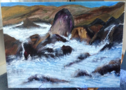 Coastal Scene - rocky inlet