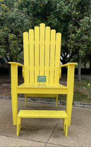 giant yellow chair