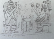 banquet 8th centry - Assyrio Art