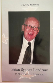 RIP - Brian S. Lendrum 1921 - 2012 (91yrs) (Rotated)