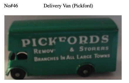 #46 delivery van (Pickford)
