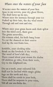 Where once the waters of your face