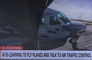 plane touch down flying AI