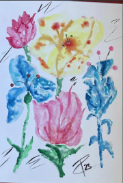 abstract flowers #1