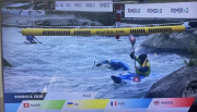 winner across the line