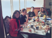 family lunch ?   Diane (Baven s birth mother) Emily, Bevan & Kate
