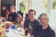 same lunch: other side of the table - Diane, Emily, Meighan,Bevan & me
