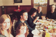 same lunch: sammy, Libby.Sheldon,Philippa, gwen & me