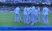 England win by 115 runs
