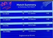 match summary - last day of test