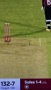 first ball of last over no run