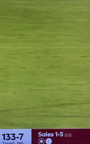 second ball of last over one run