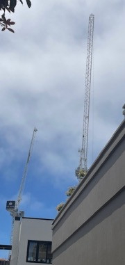 crane on roof
