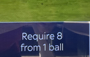 last ball of last over
