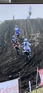 up the hill