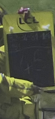 45 seconds on black board