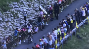 near the finish line