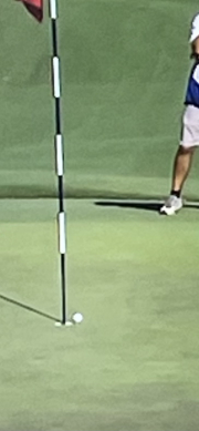 on the way into the hole