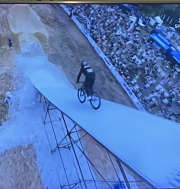 down hill