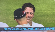 NZ win by 253 runs day 5 morning session
