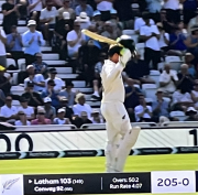 Latham 103 runs off 149 balls