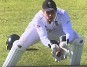 caught behind by wicket keeper