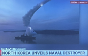 missile -  fired from destroyer