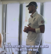 my last days as captain - say Stokes