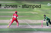 M. Jones run out