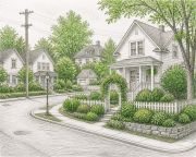 I asked to have green added to the trees and garden area of the drawing - although not as i thought it would proved - I can see this how AI thinks the drawing should look like ...
