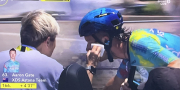 New Zealander: Aaron Gate #63: doctor attending to cut on his face