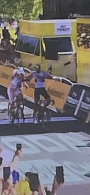 winner across the line