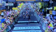 finishing line - the winner