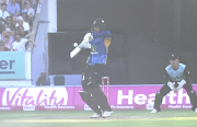 off edge of bat for 4 runs