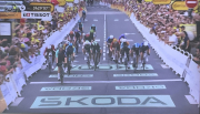 over the finish line  - stage 5