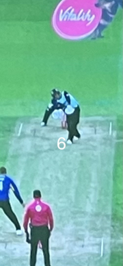 6 runs over cover