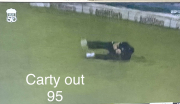 Carty - caught: out 95 runs
