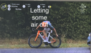 letting some air out of the back tyre 