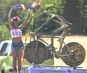 girl by the bike