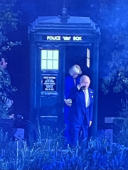 Charles & Camilla - coming out of doctor who telephone box