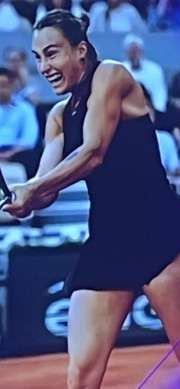 look at my face as i swing my tennis racket